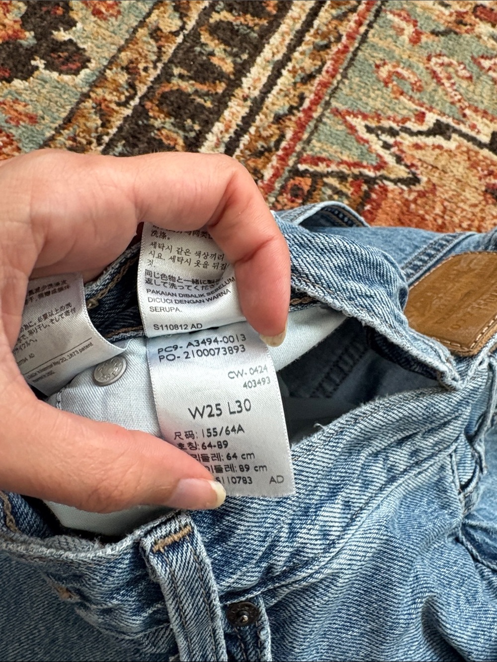 Levi’s Baggy Dad Jeans size 25 Premium Denim - Picture 7 of 9